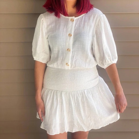 White Sabo Skirt Mini Dress - XS - Picture 12 of 12